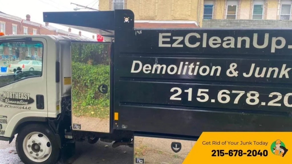 ez cleanup junk removal philly truck