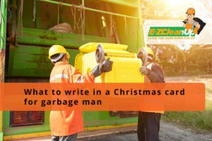 what to write in Christmas card for garbage man