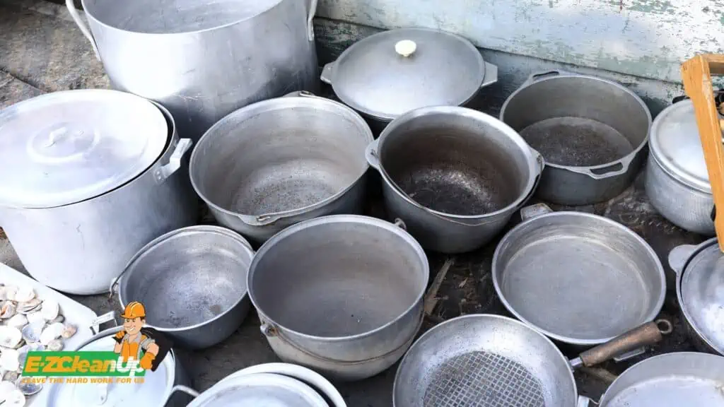 old pots and pans for recycling