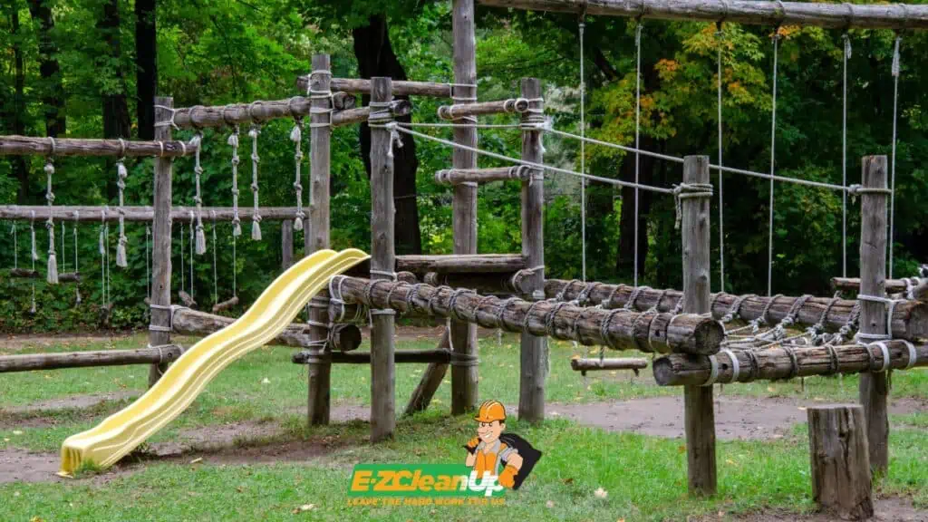 wood playground equipment