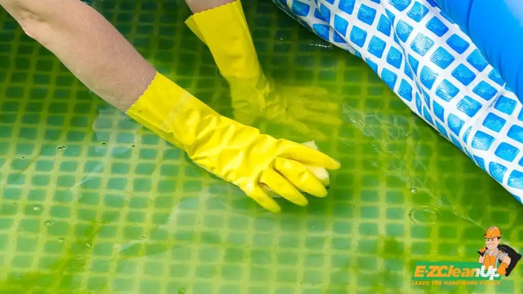 cleaning inflatable pool