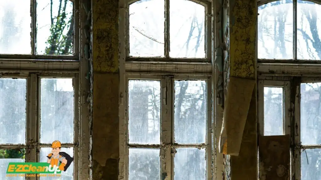 dirty window frames
