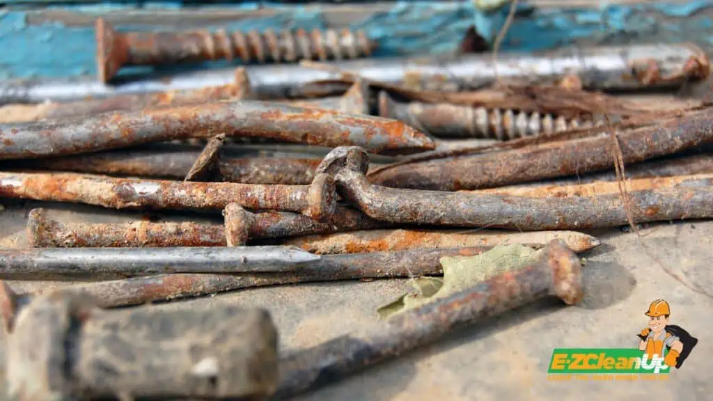 rusty screws and nails