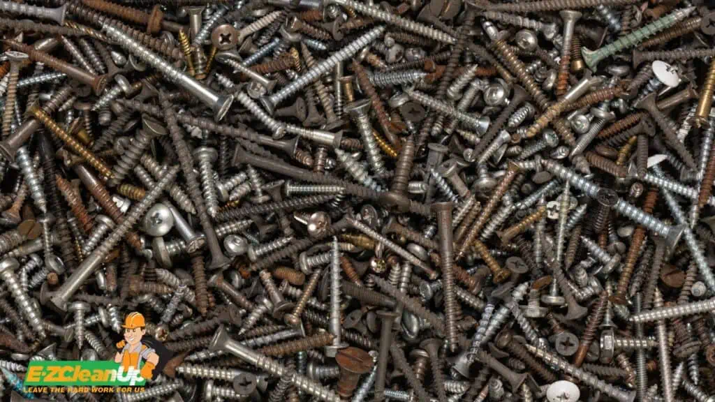 screws and nails for disposal