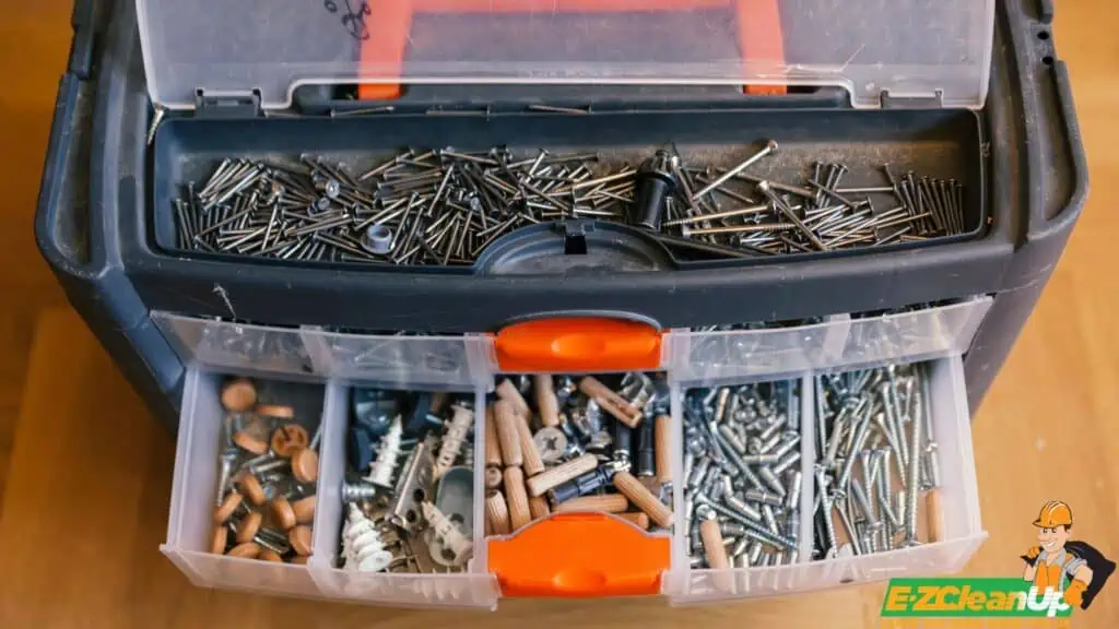 sorting screws and nails