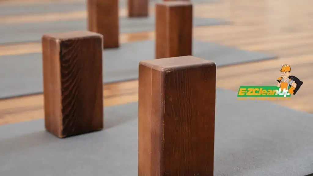 wooden yoga block
