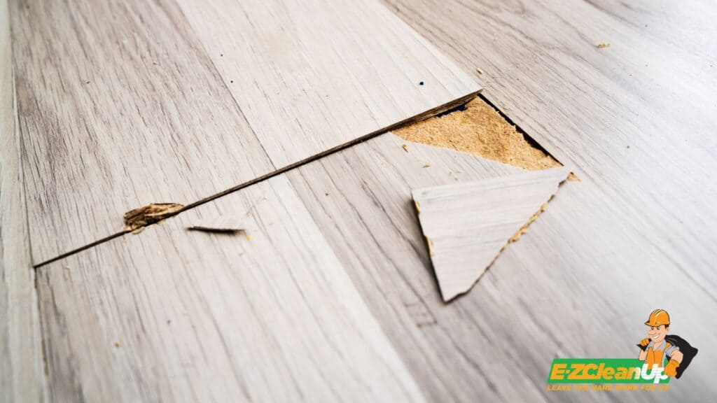 damaged laminate flooring