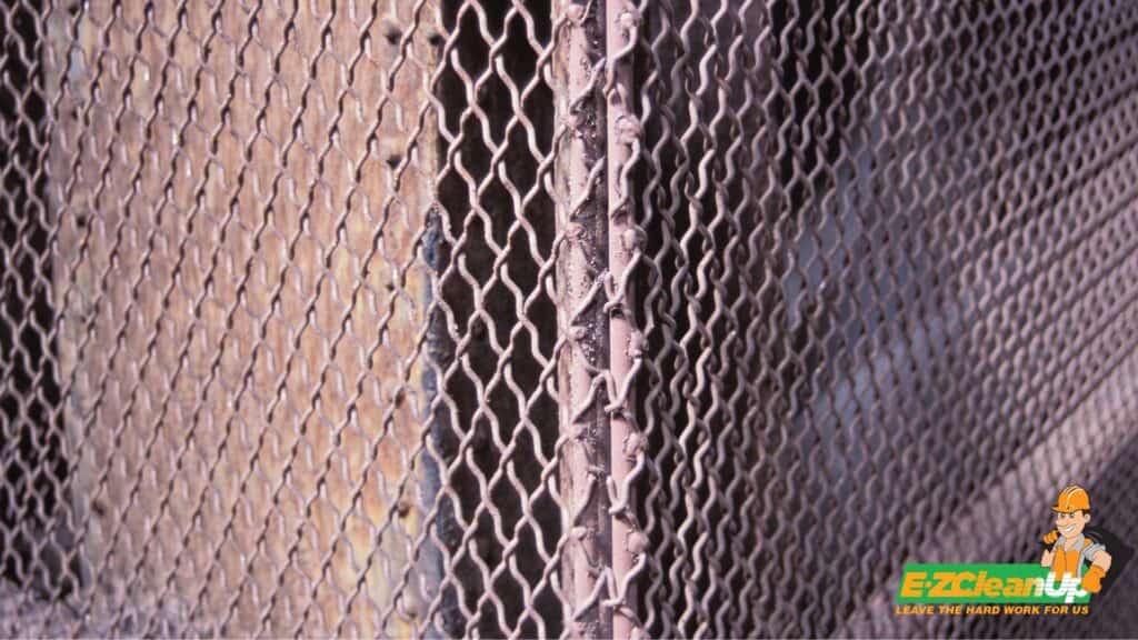 old chain link fence
