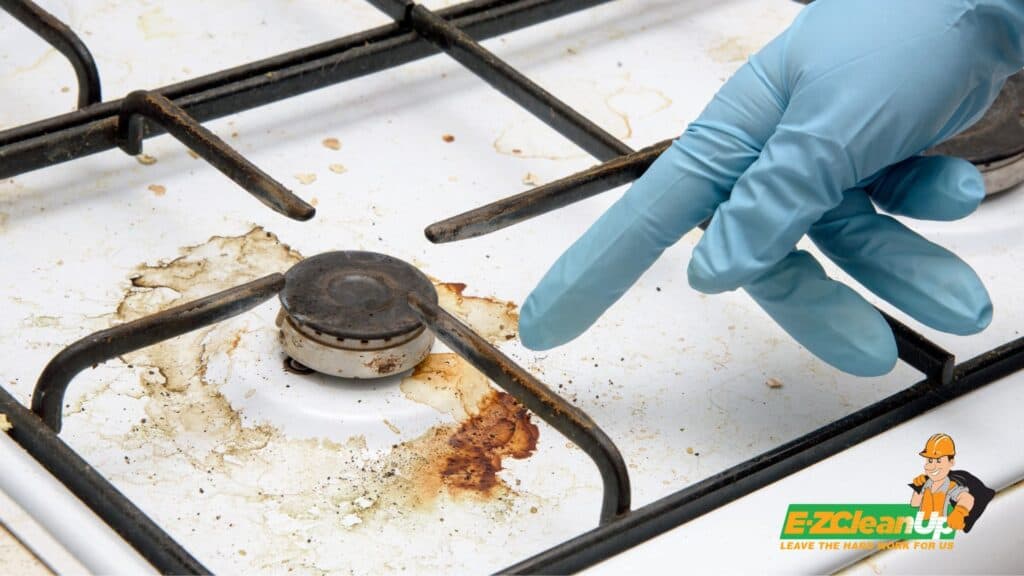 checking stove