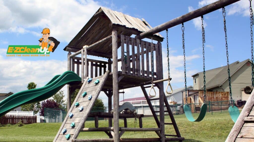 Ideas for Old Swing Set Frames 1 recycling swing set frame