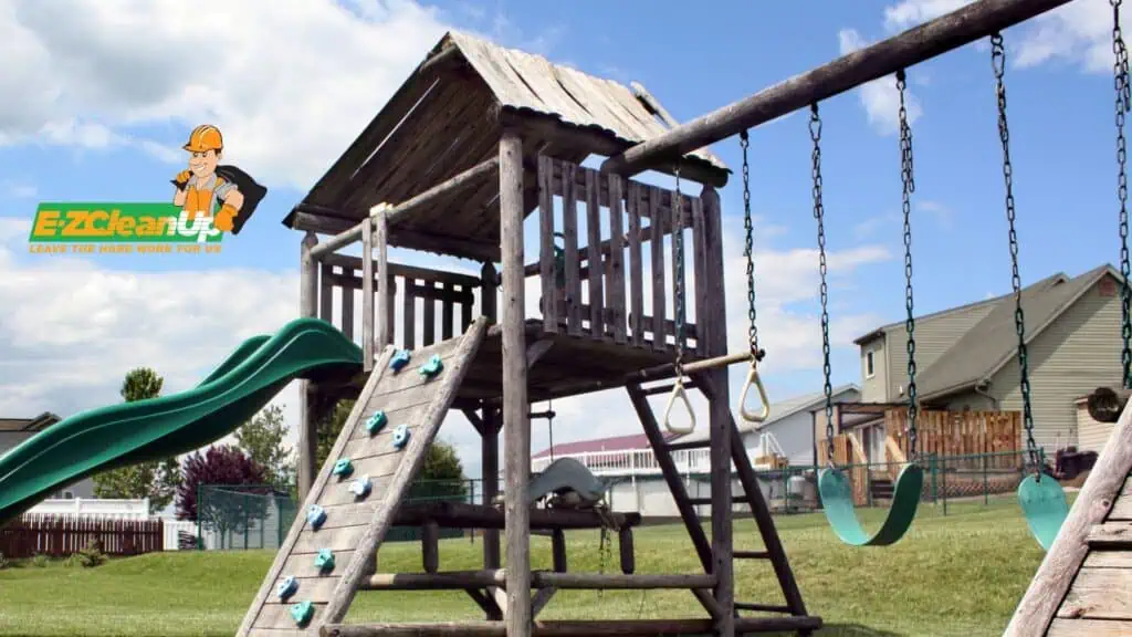 recycling swing set frame