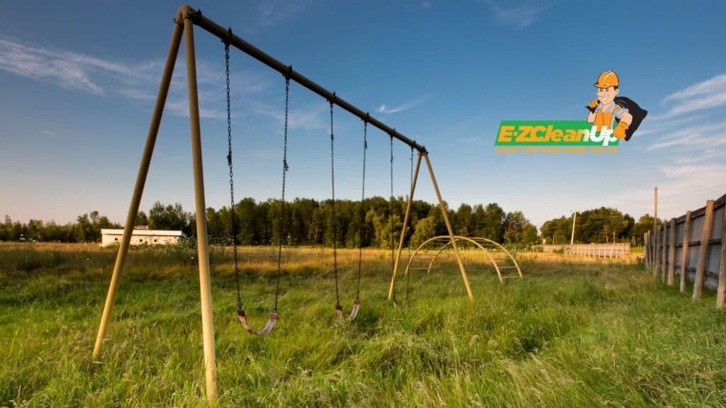 Ideas for Old Swing Set Frames 4 rusty swing set frame