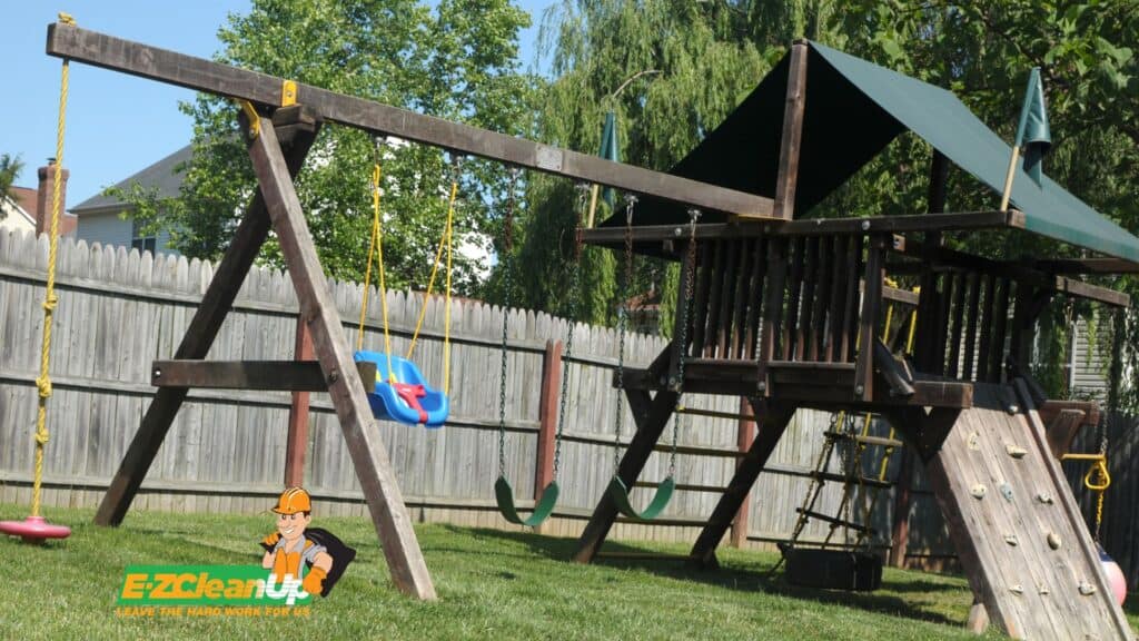 Ideas for Old Swing Set Frames 2 wooden swing set frame