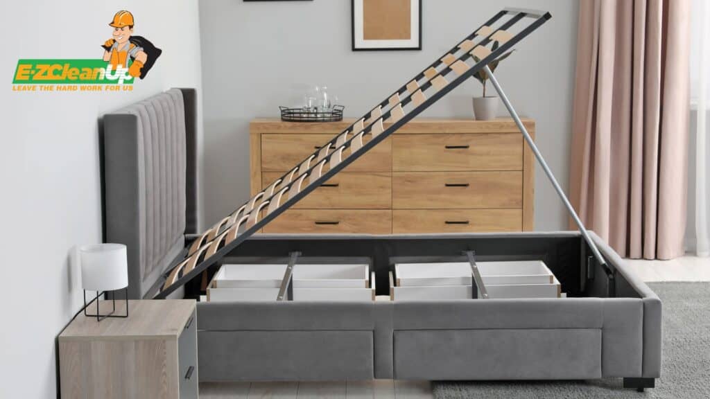 bed with built in storage