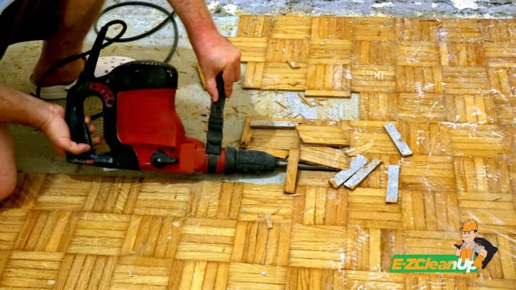 remove parquet floor