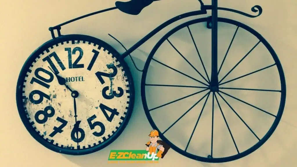 bicycle rim as wall clock