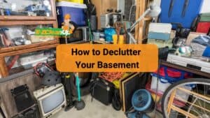 how to declutter your basement