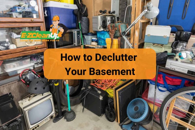 how to declutter your basement